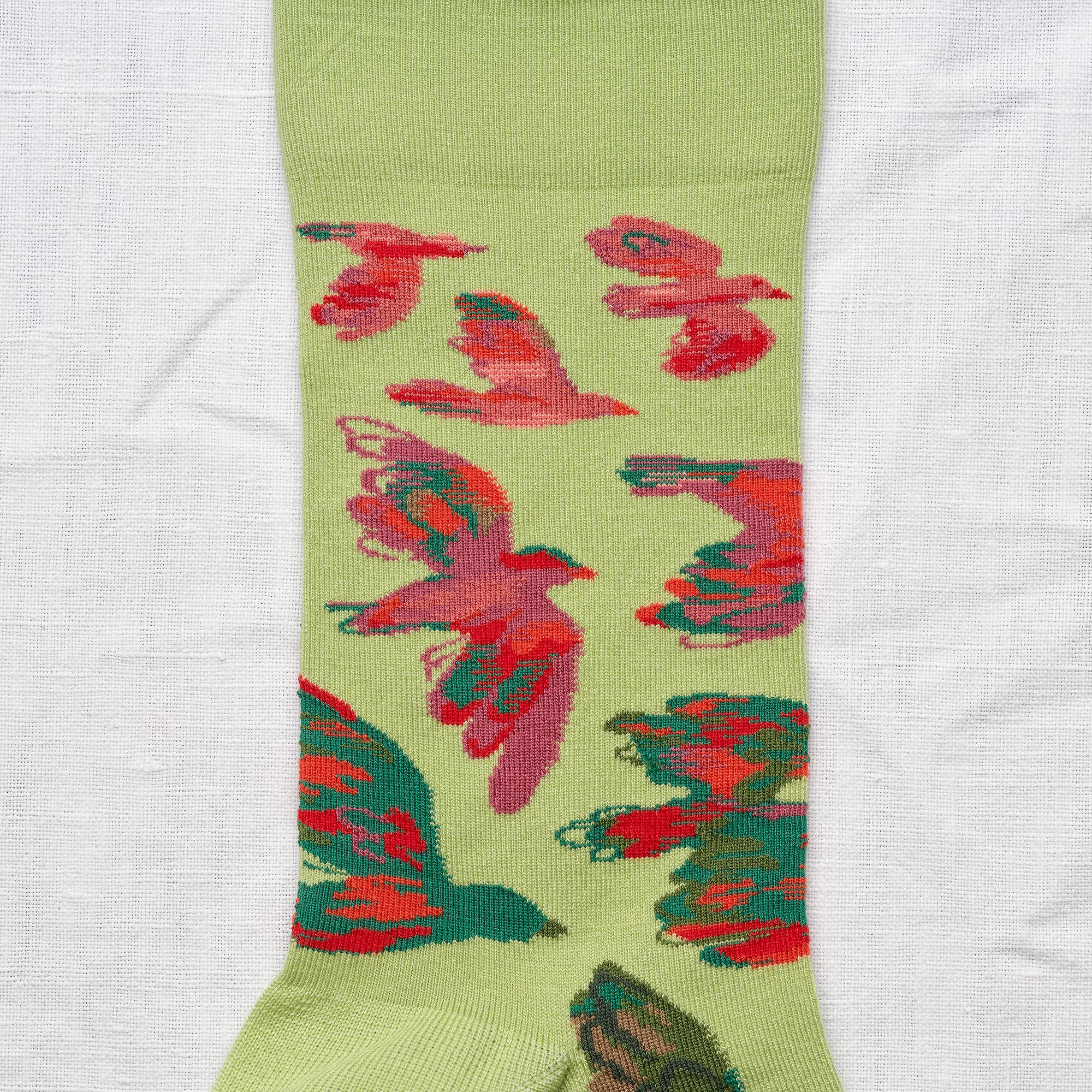 Bonne Maison - Wholesale Socks - Unisex - Lime Bird Sock2