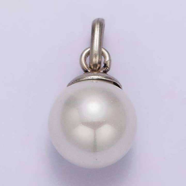 Colgante colgante con mini perla en plata de ley 925 SL-337 para venta al por mayor de Aim Eternal