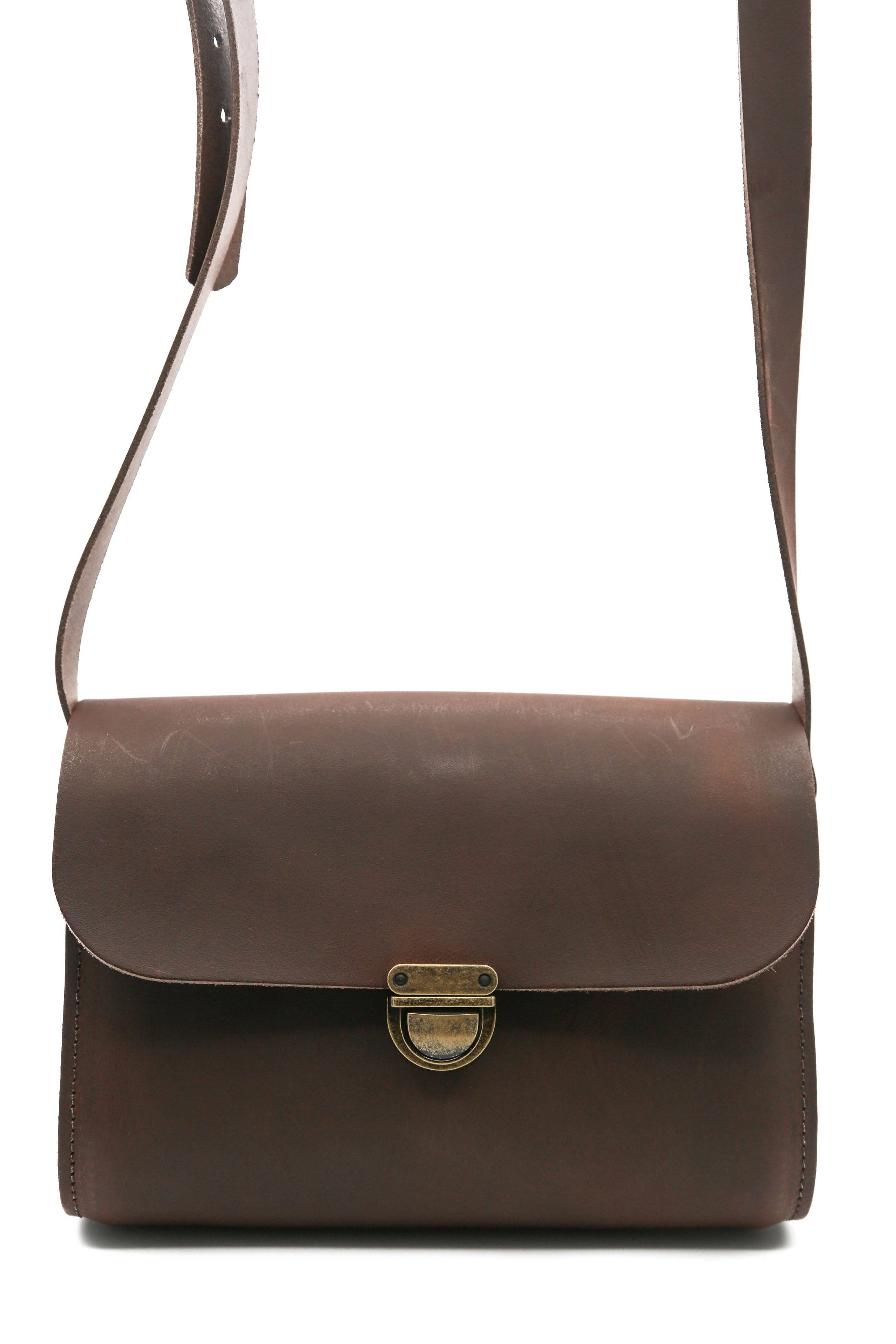 Ranger Brown Leather Satchel - Leilani for wholesale on Faire2