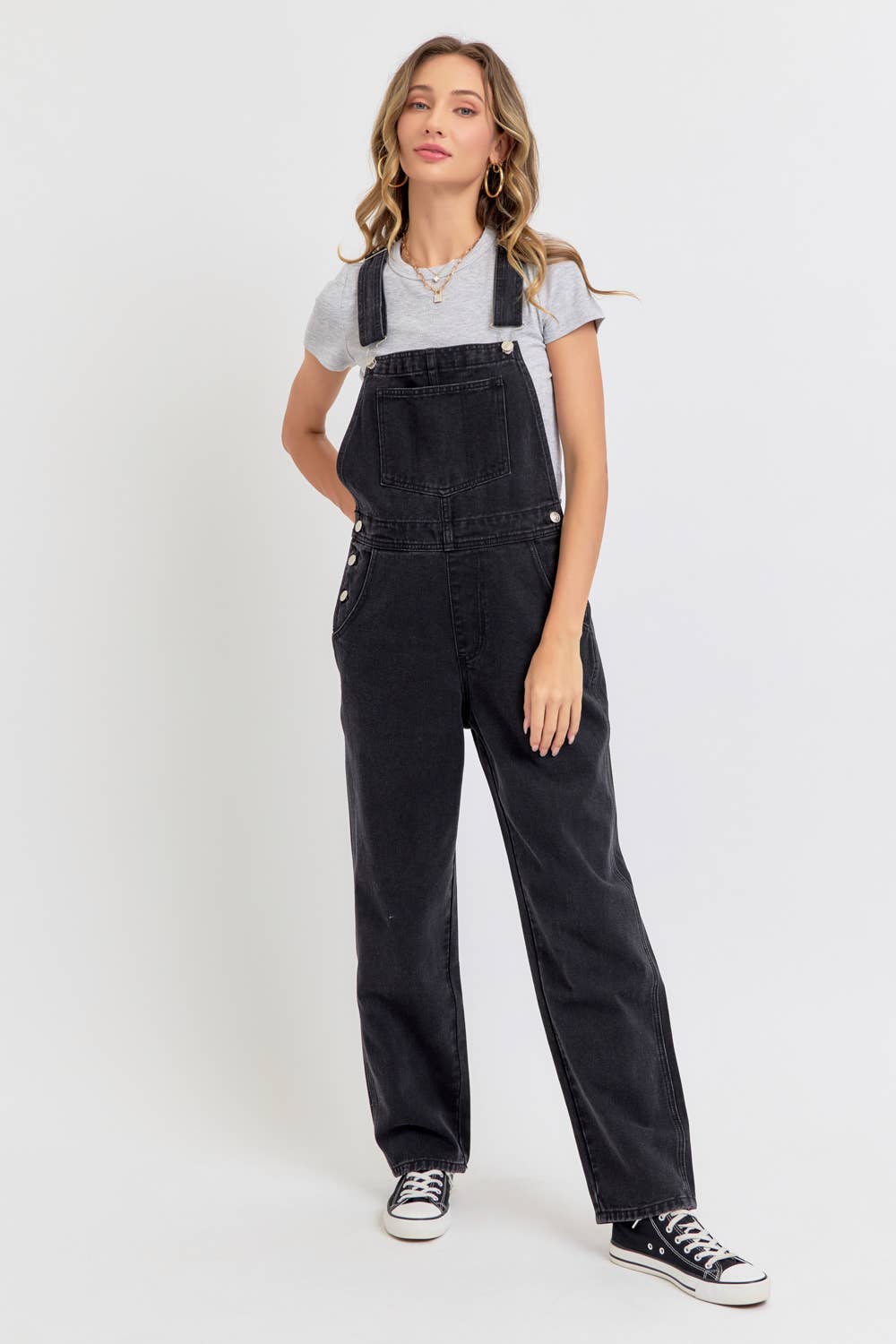 Sweet Lovely by Jen - Vente Salopette – femme - Salopette en denim intemporelle et essentielle15