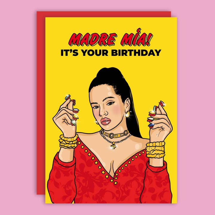 Studio Soph - Vendita all'ingrosso Biglietti di auguri - Madre Mia! Biglietto di auguri di compleanno Rosalia