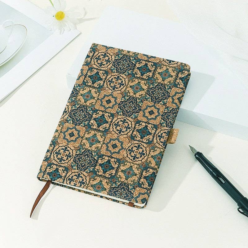 Plush Looks - Wholesale Notebook - Vintage Printed Cork Notebook5