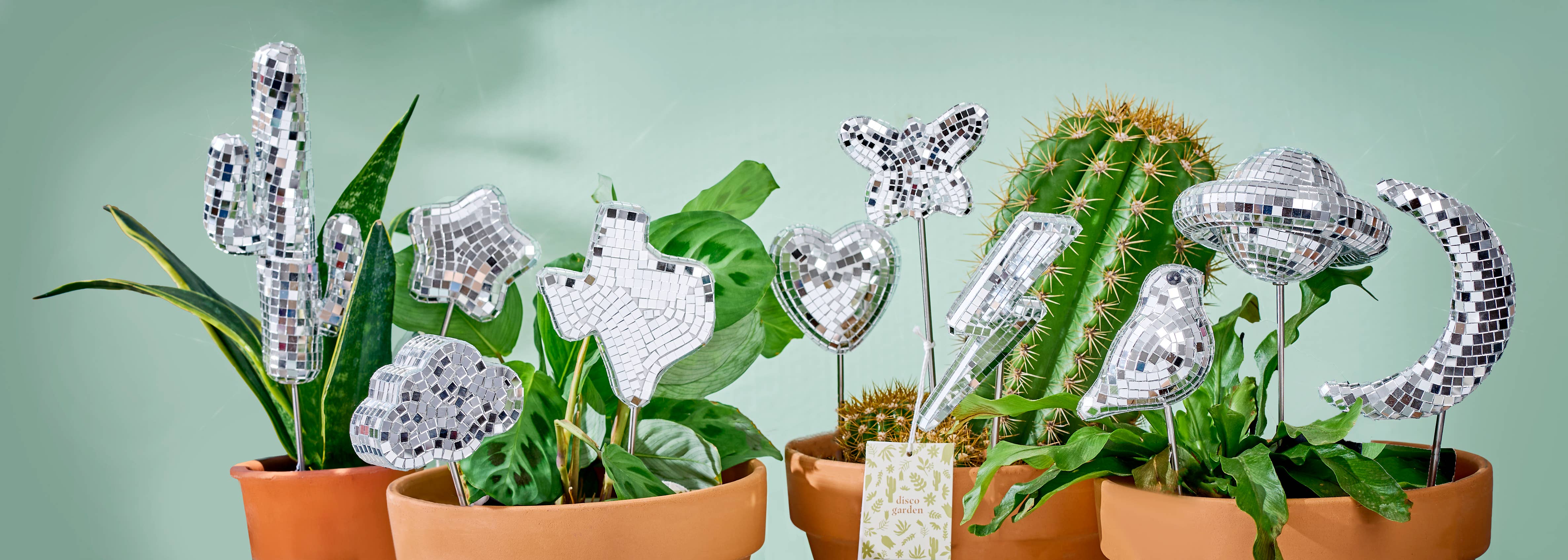 Paloverde Botanicals - Wholesale Garden/Lawn Stake - Disco Butterfly - Disco Ball Decorative Plant Stakes3