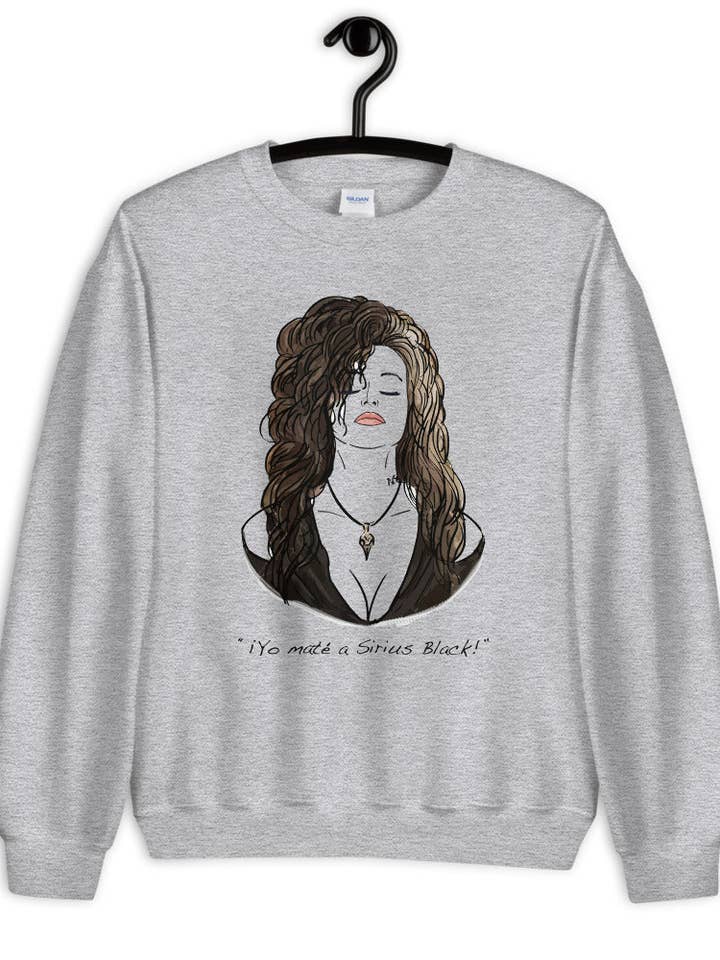 Sweatshirt Bellatrix Lestrange pour la vente par El loco del Pelo Rizo