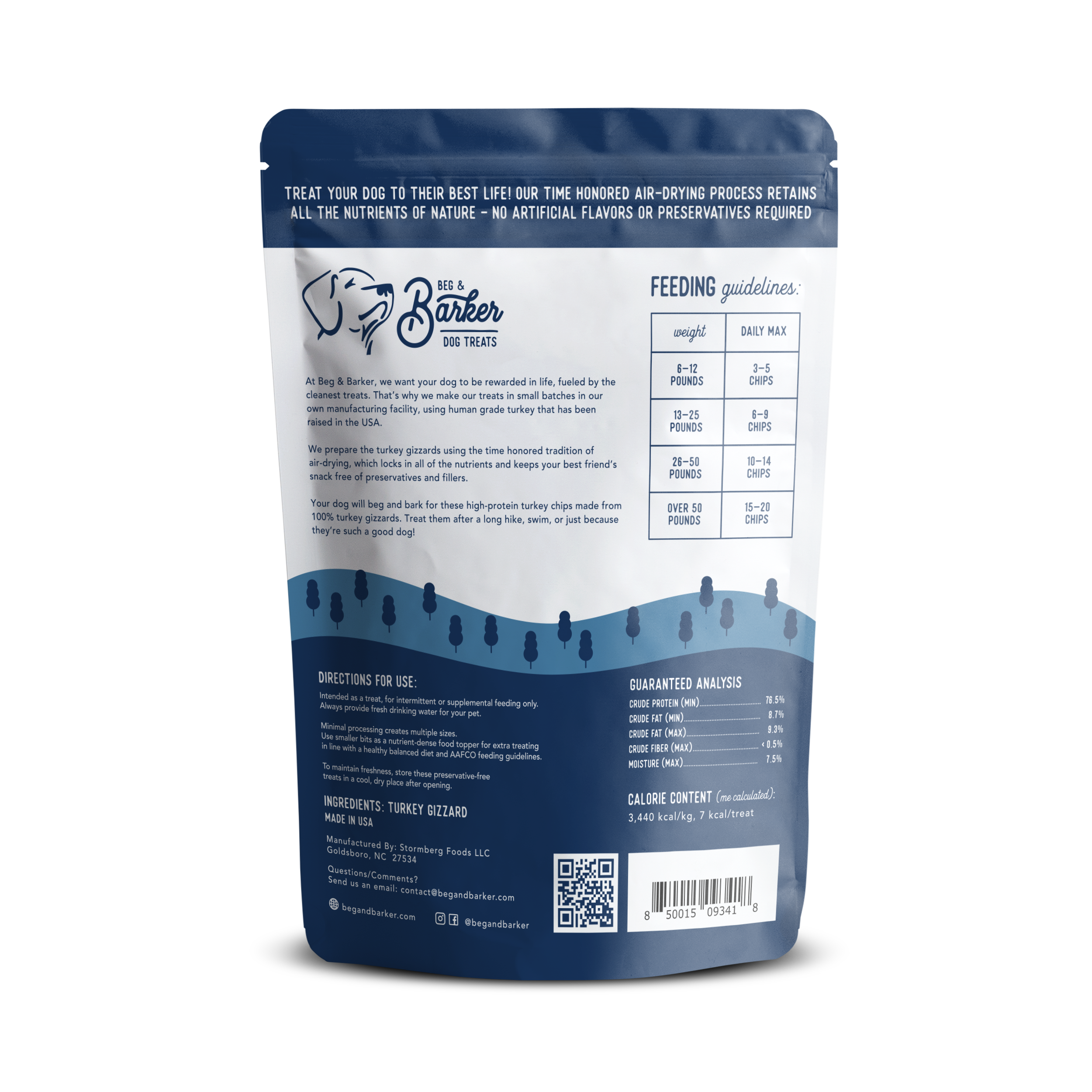 Beg & Barker Premium Dog Treats - Vente Friandises – chien - Friandises pour chiens à la dinde entière, 3,5 oz1