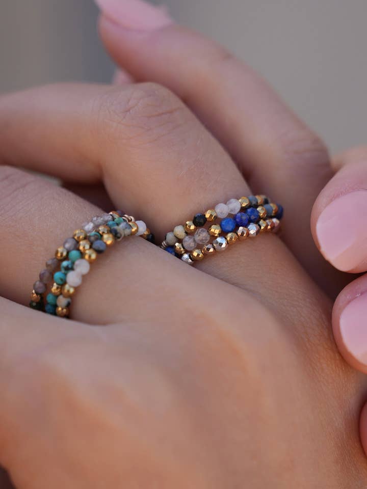 Anillo Tiny Stones - Gold Digger 🎗️ para venta al por mayor de Joia Bijou