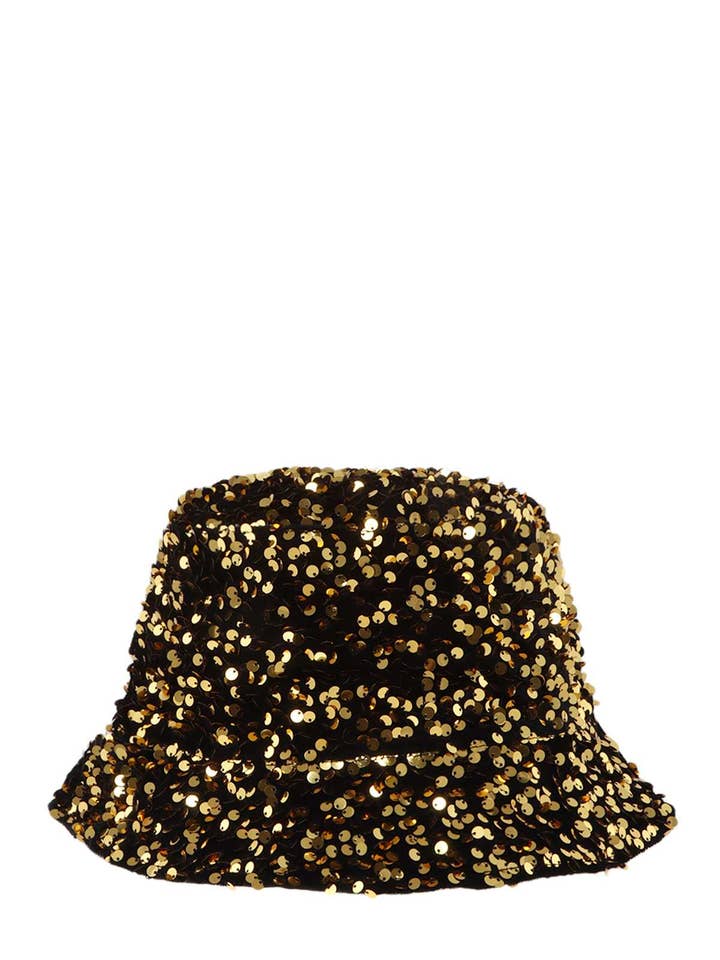 Voller Pailletten Bucket Hat 5077-1 für den Großhandel von anbfashion
