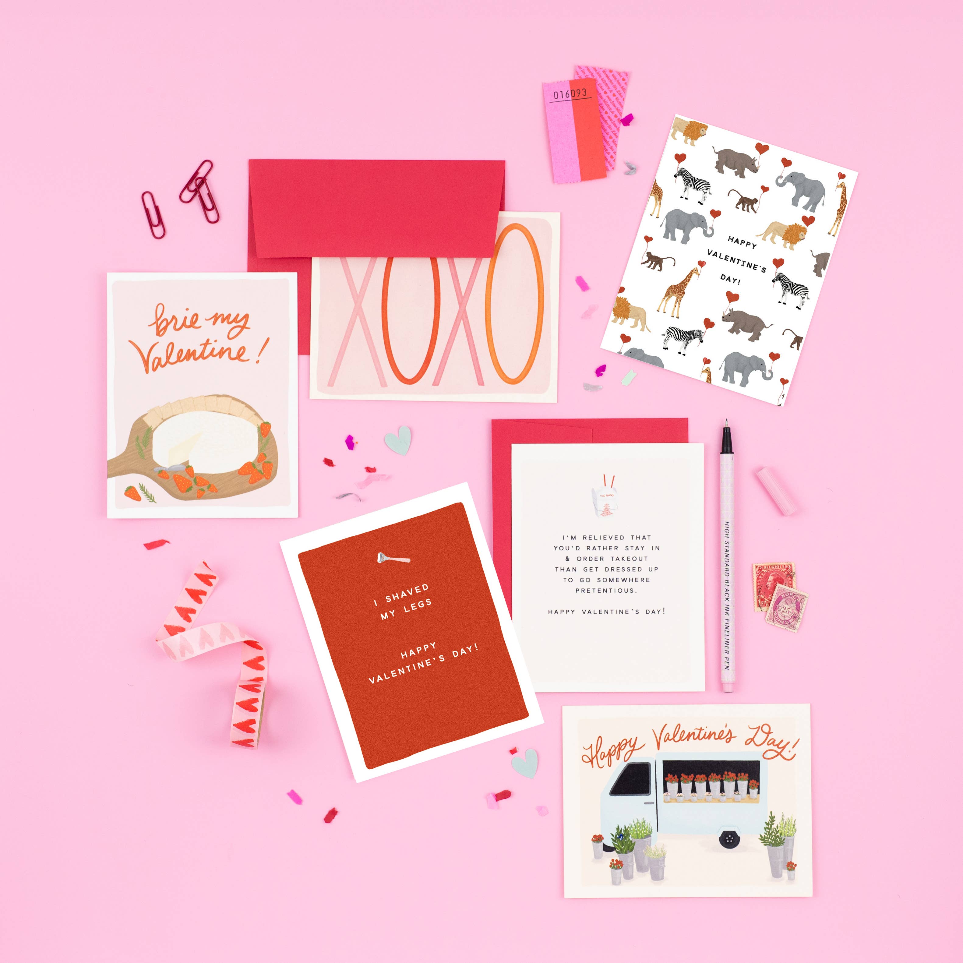 Slightly Stationery - Wholesale Valentine's Day Card - Valentine Flower Truck Card | Sweet Valentine’s Day Card1