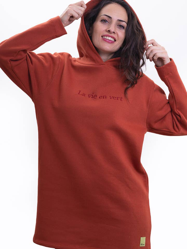 La Vie Organic Cotton Terracotta Dress for wholesale by ActandBe