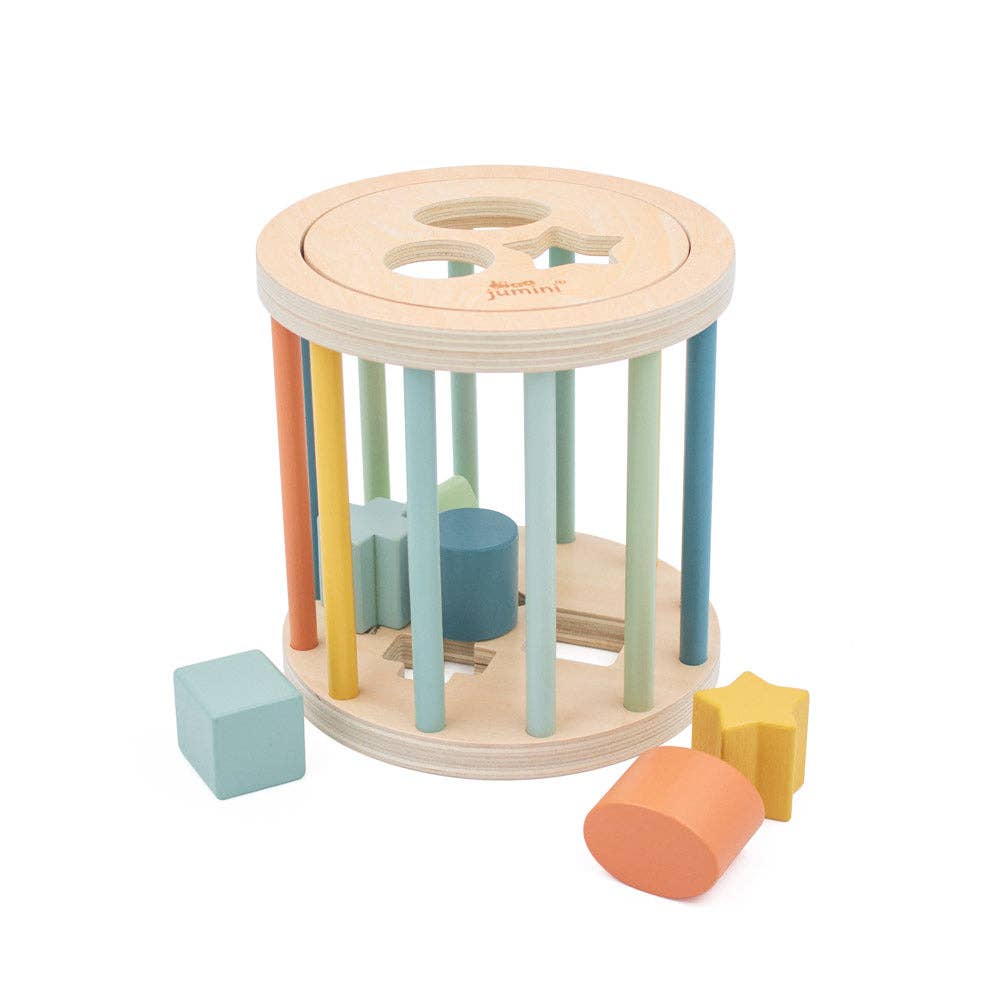 Inside Out Toys - Wholesale Wood Toy - Kids - Jumini Retro Cage Shape Sorter