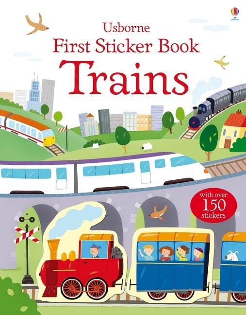 HarperCollins - Wholesale Coloring & Activity Book - Kids & Baby - First Sticker Book Trains : Usborne0