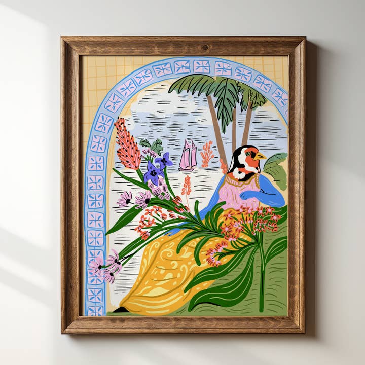 Tara Reed - Wholesale Art Print - "Bird Goddess" - 8" x 10" Art Print