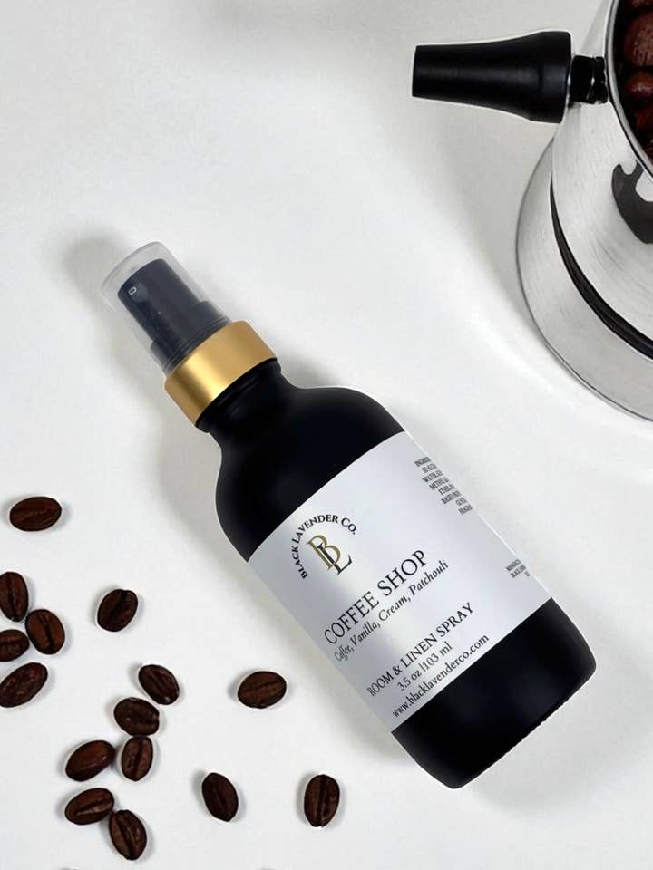 Coffee Shop - Room + Linen Spray for wholesale by Black Lavender Co.
