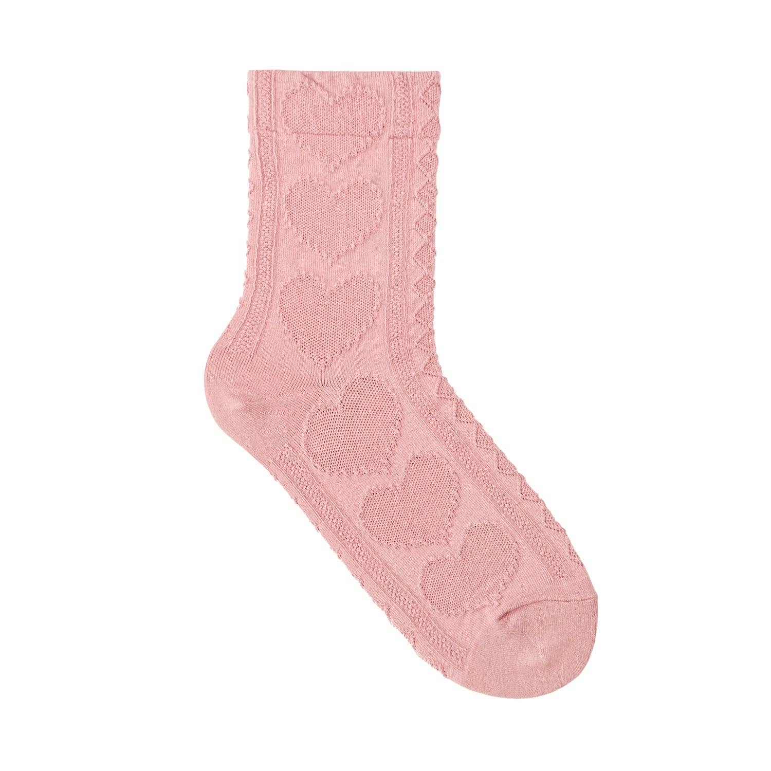 7DAYSSOCKS - Vente Chaussettes – femme - Chaussettes Crew Heart Twist pour femmes1