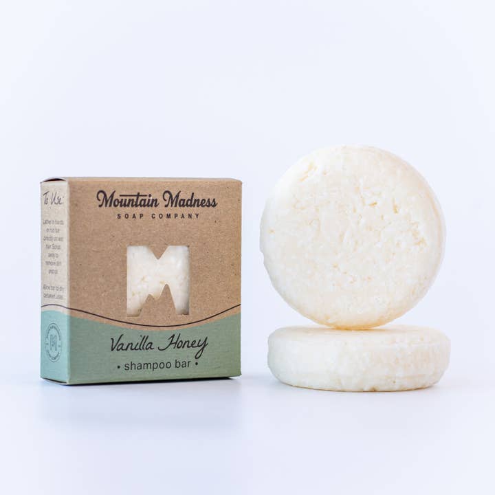 Vanilla Honey Shampoo Bar | Moisturizing & Warm for wholesale by Mountain Madness Soap Co.