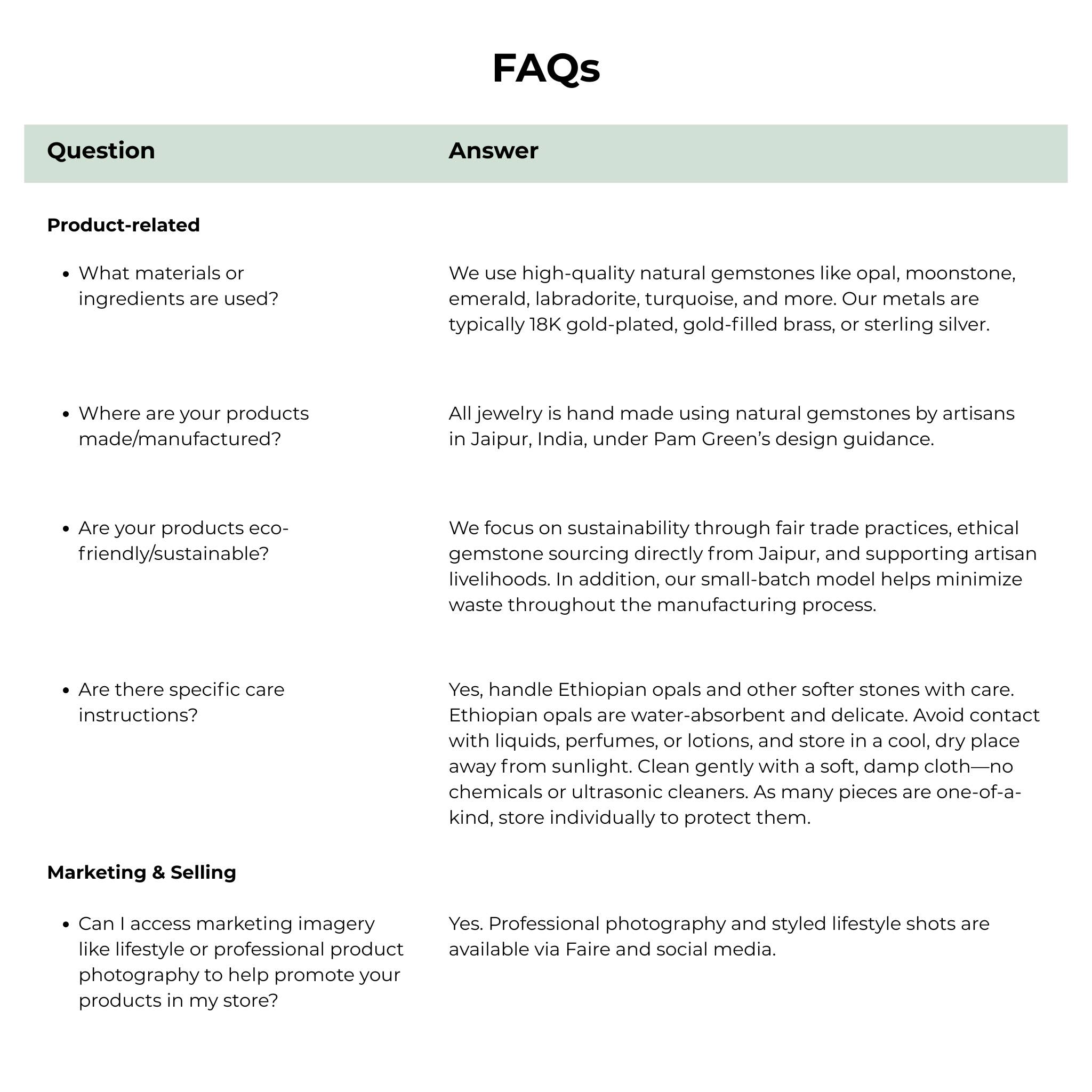 Topaz Necklace | Sky Blue | Summer Gemstone Clasp Necklace for wholesale on Faire5