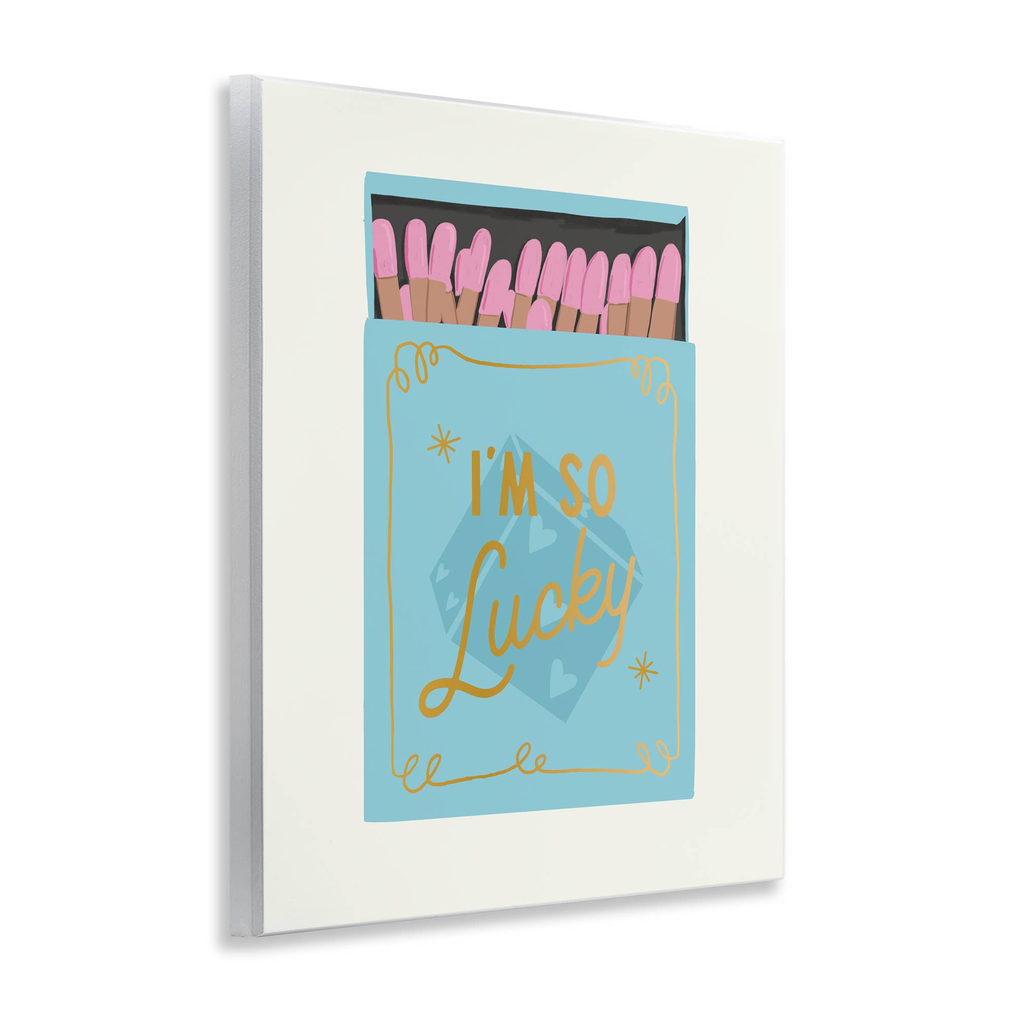 Stupell Industries - Vente Enseigne murale - Je suis tellement chanceux Matchbox - Art mural non encadré3