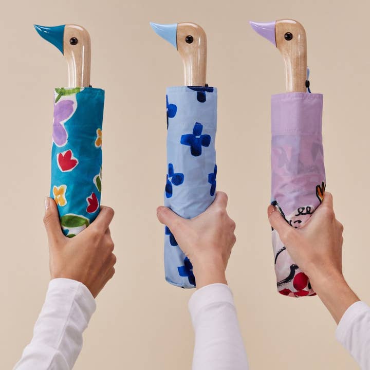 Original Duckhead USA - Wholesale Umbrella - Unisex - Floral Rain Compact Eco-Friendly Duck Head Umbrella