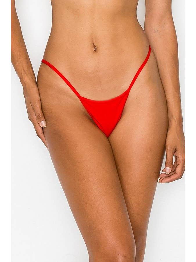 Lingerie Mart - Wholesale Underwear - Women's - Killer Legs Lady's Premium G-String Thong UWPG002-RED4