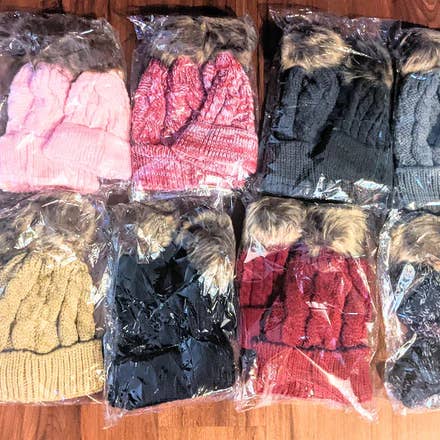 Mother - Baby Beanie Winter hats set for wholesale by Arniyara