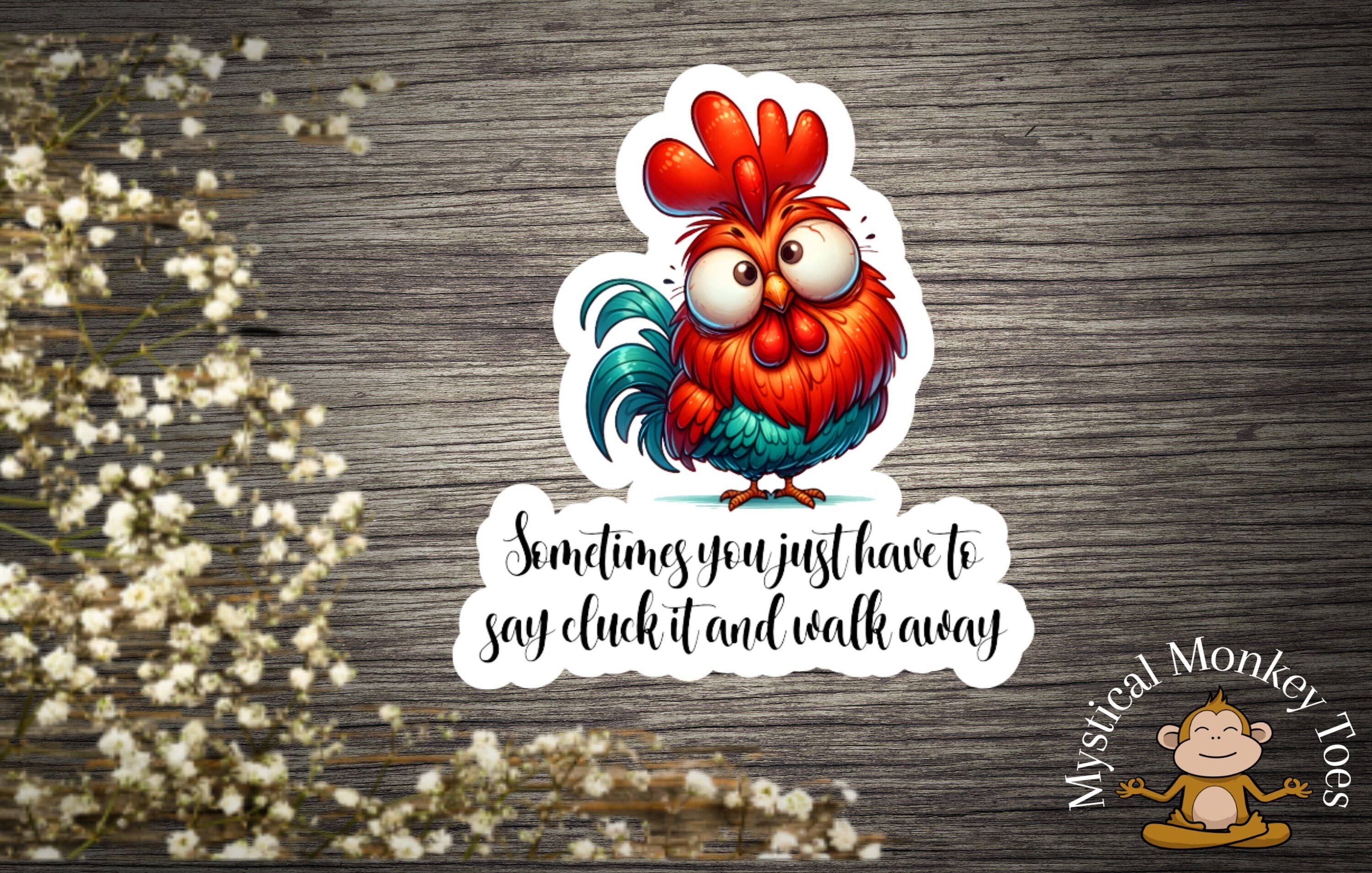 Mystical Monkey Toes - Wholesale Sticker - Funny Cluck It Sticker3