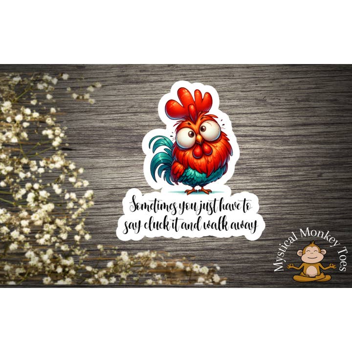 Mystical Monkey Toes - Wholesale Sticker - Funny Cluck It Sticker3