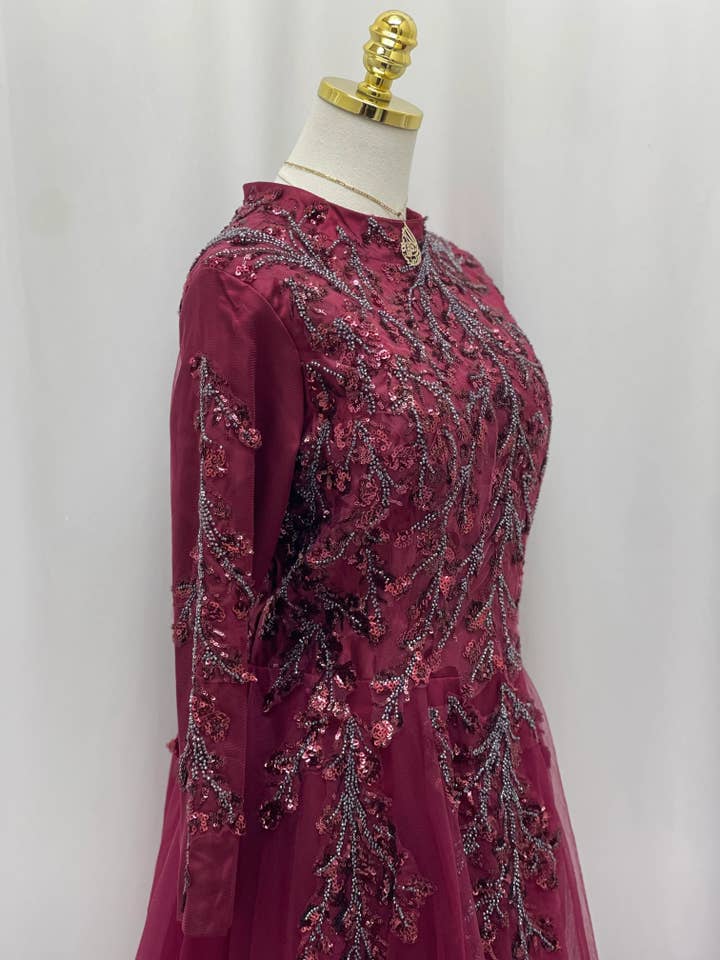 Palestinian Elegance - Wholesale Dress - Women's - Dew Branches Gown4