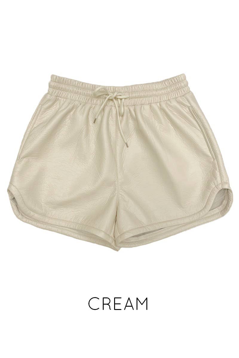 Miss Sparkling - Wholesale Shorts - Women's - Soft Pleather Shorts2