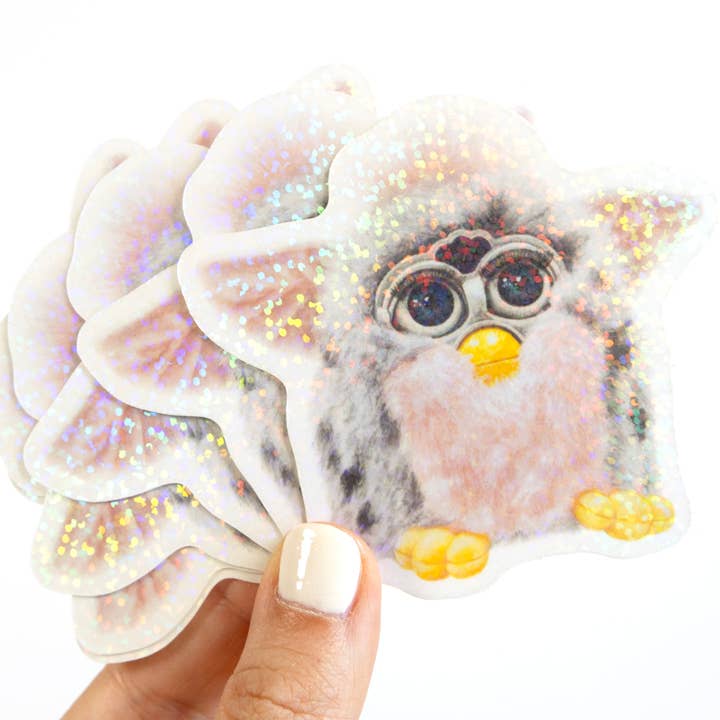 Julia Ockert - Wholesale Sticker - 90s Retro Furby Toy Glitter Y2K Vinyl Sticker