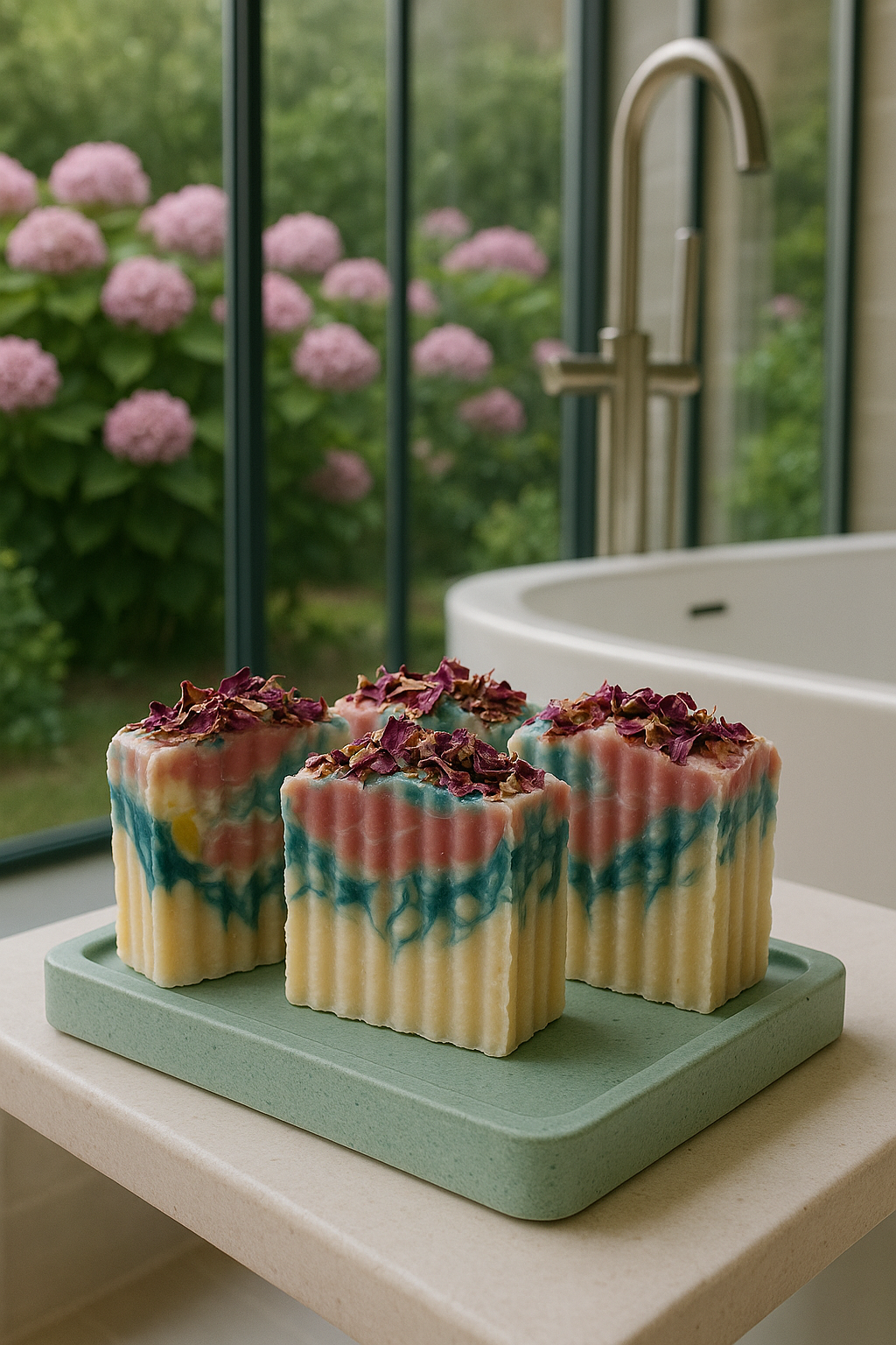 Priscila Leen Arts at Florida Soap Candle – sabonete sólido por atacado – Sweet Garden Sabonete processo frio vegan natural feito à mão12