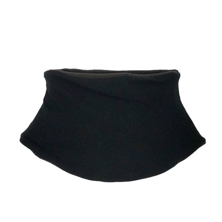 Adult Handmade Neck Warmer Solid Black (multiple liner options) for wholesale by Nina's Flying Needle
