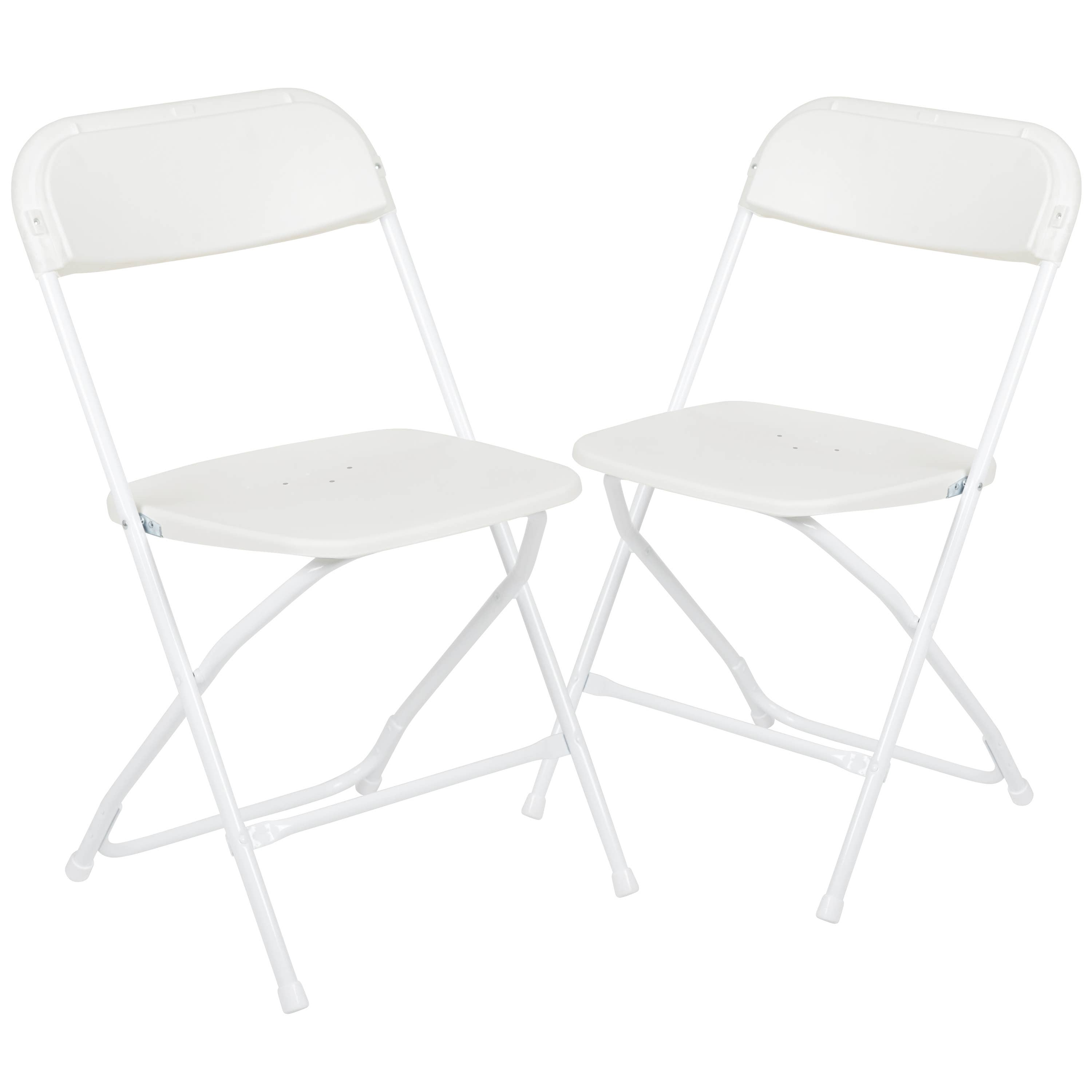 Folding Chair - White Plastic - 2 Pack for wholesale on Faire2