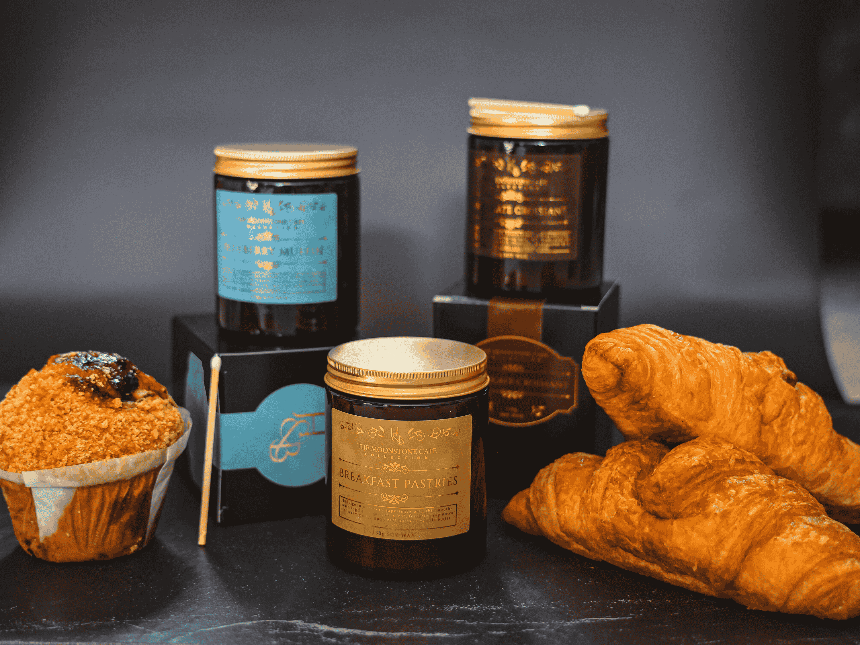 Hex & Boon – wholesale Jar/filled candle – Breakfast Pastries Scented Soy Candle 130g5