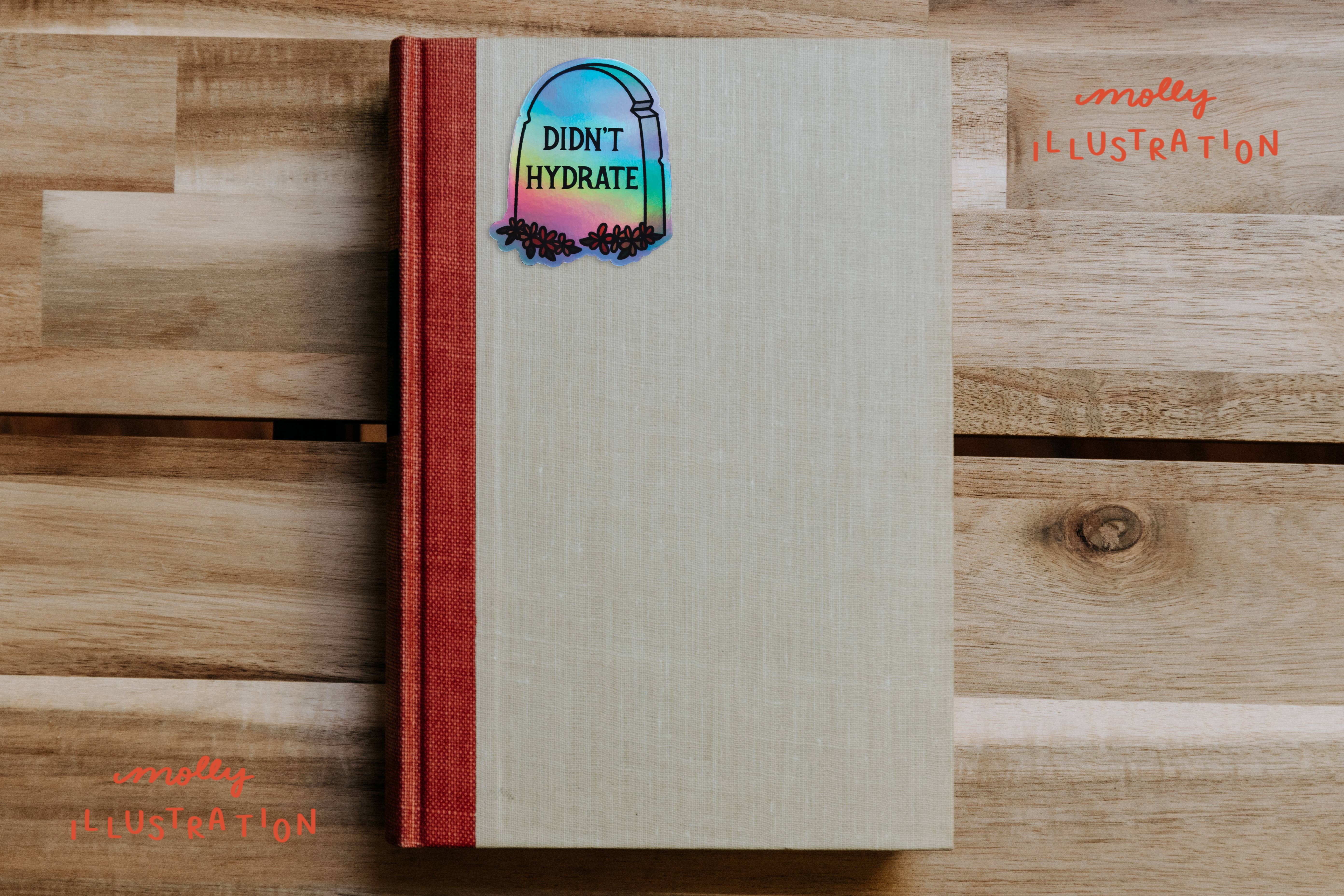 Molly Illustration – Adesivo por atacado – Adesivo de vinil holográfico não hidratado Tombstone1