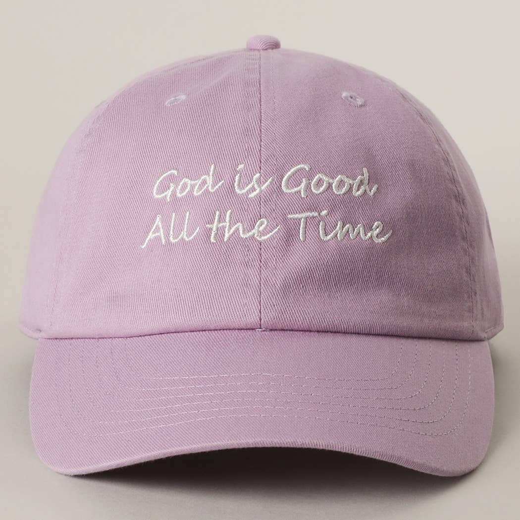 Fashion City - Wholesale Baseball Cap - Women's - God is Good All The Time Embroidery Baseball Cap2