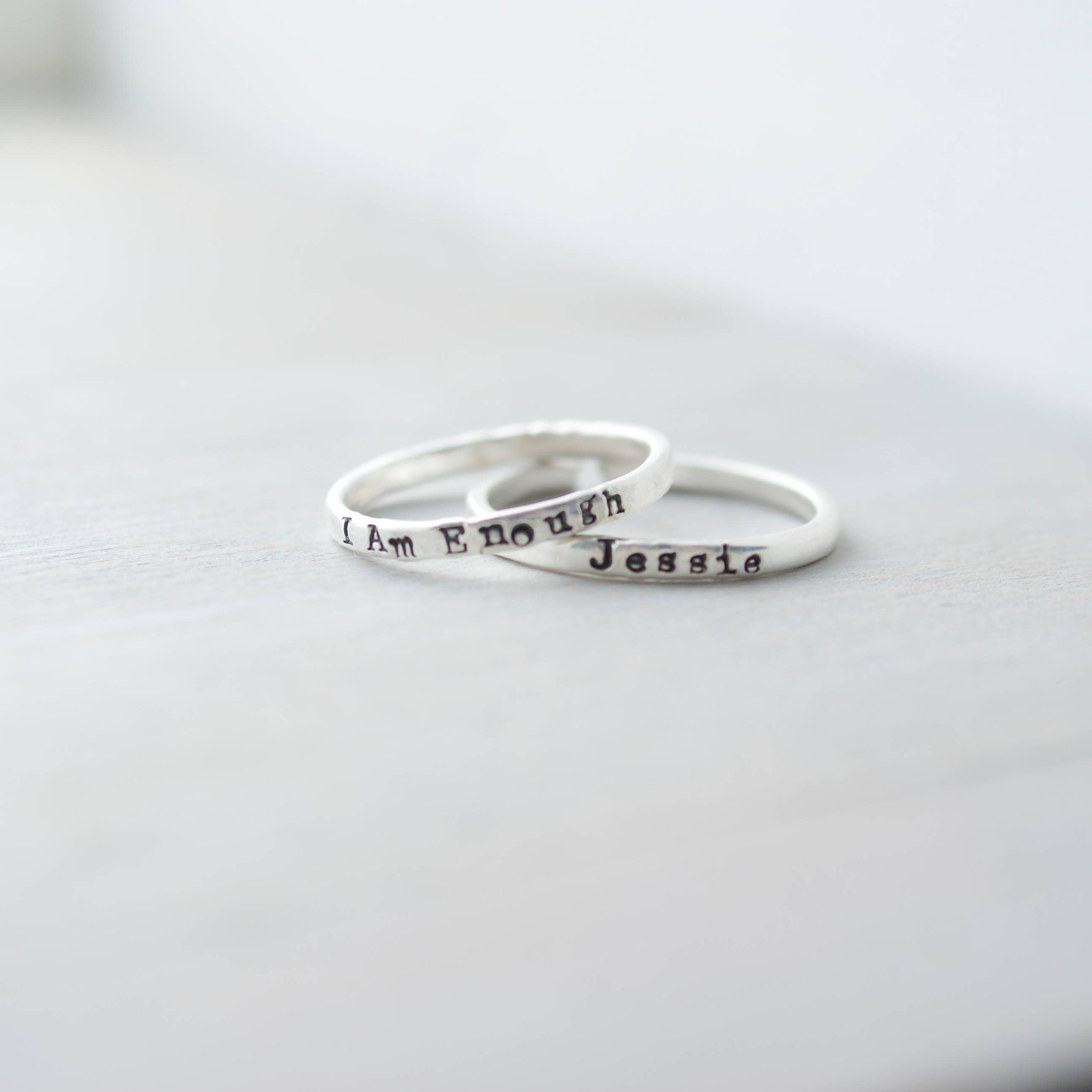 Simpli Stamped - Wholesale Band/Stacked Ring - Customizable Sterling Silver Rings for Women2
