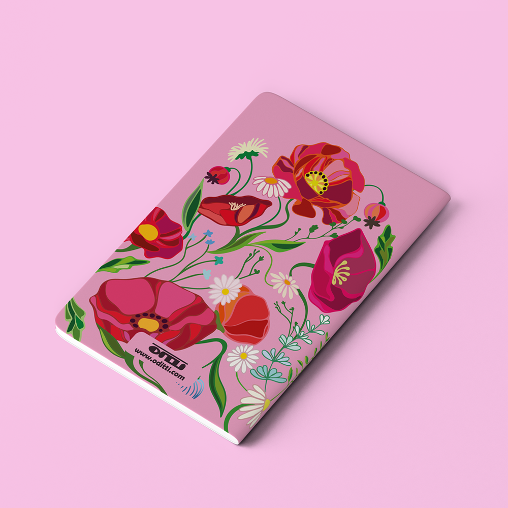 Oditti - Wholesale Notebook - Poppies A5 Notebook1