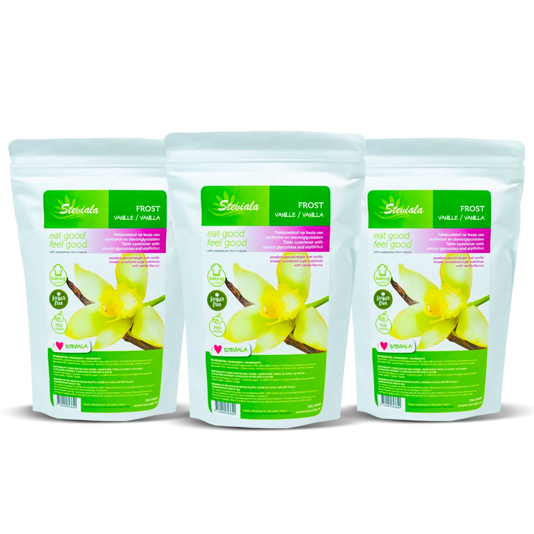 Meezy - Venta al por mayor Azúcar - Steviala Frost Vainilla - Azúcar en polvo - 250g0