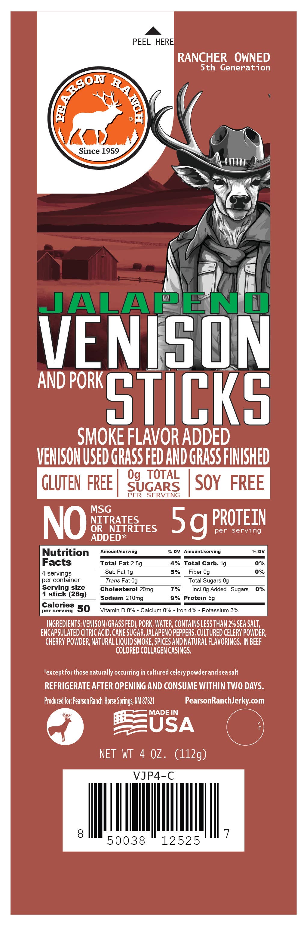 Pearson Ranch Elk & Bison Jerky - Wholesale Jerky - Venison Jalapeno Snack Stick Multi-Pack2