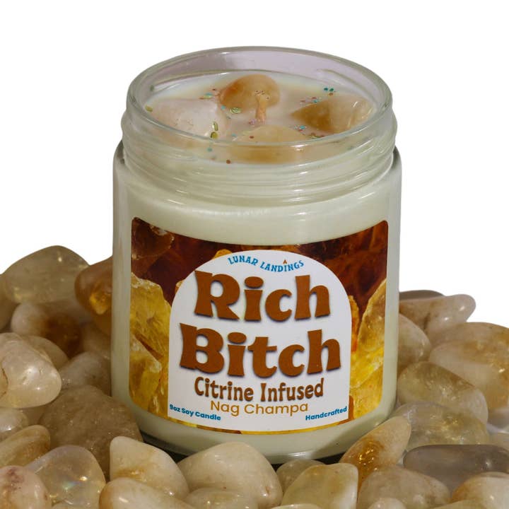 Citrine Soy Crystal Candle for wholesale by Lunar Landings