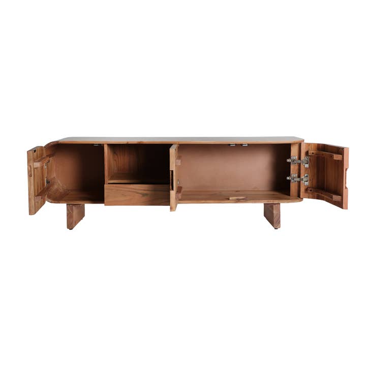 Kodu - Wholesale Console Table - Acacia wood TV cabinet in brown color 150x40x51cm1