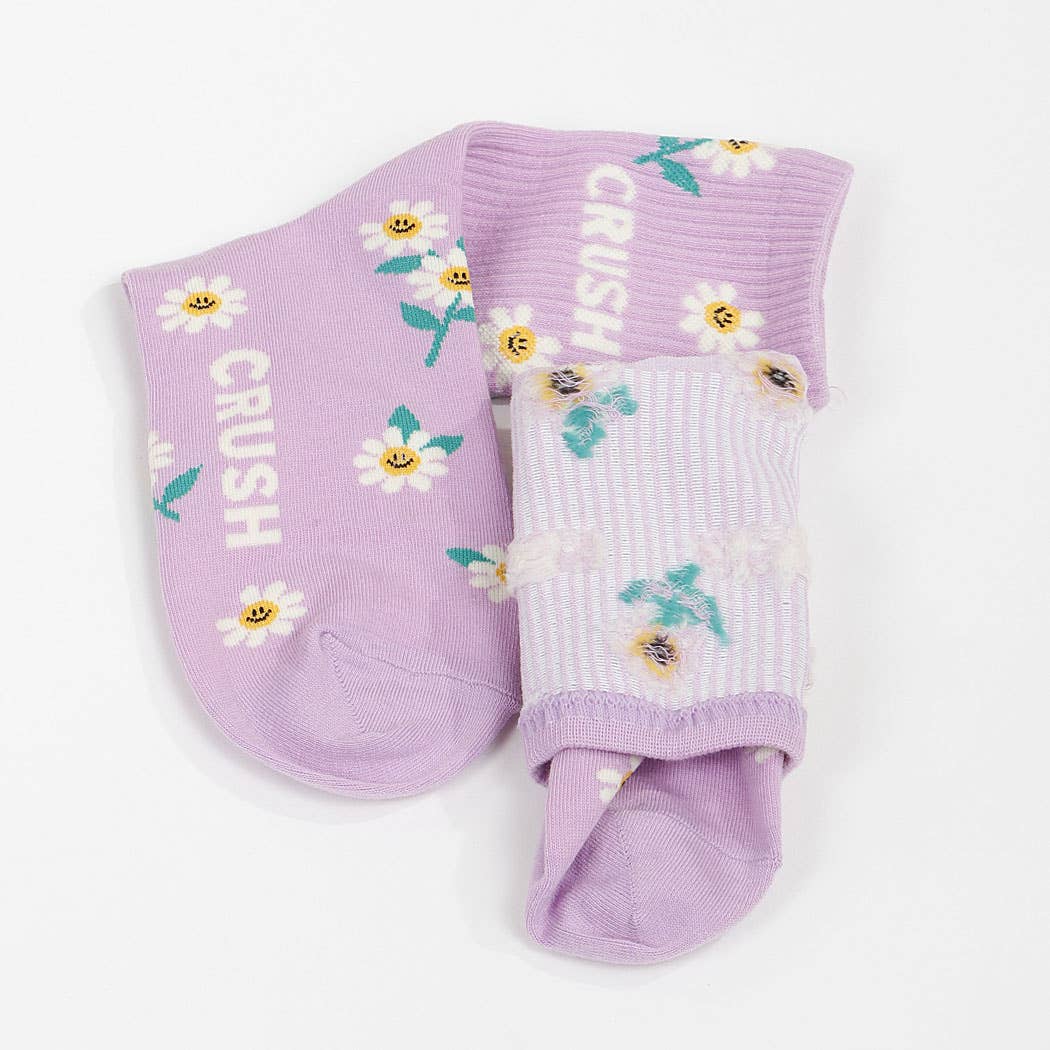 3AM BY H&D ACCESSORIES - Wholesale Socks - Women's - Flower Crush Socks2