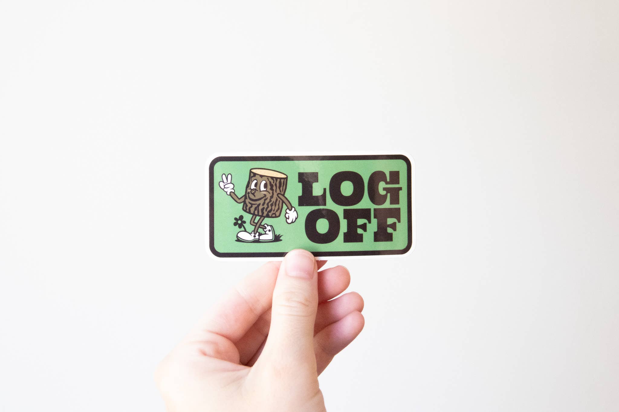Squatchy - Wholesale Sticker - Log Off Sticker1