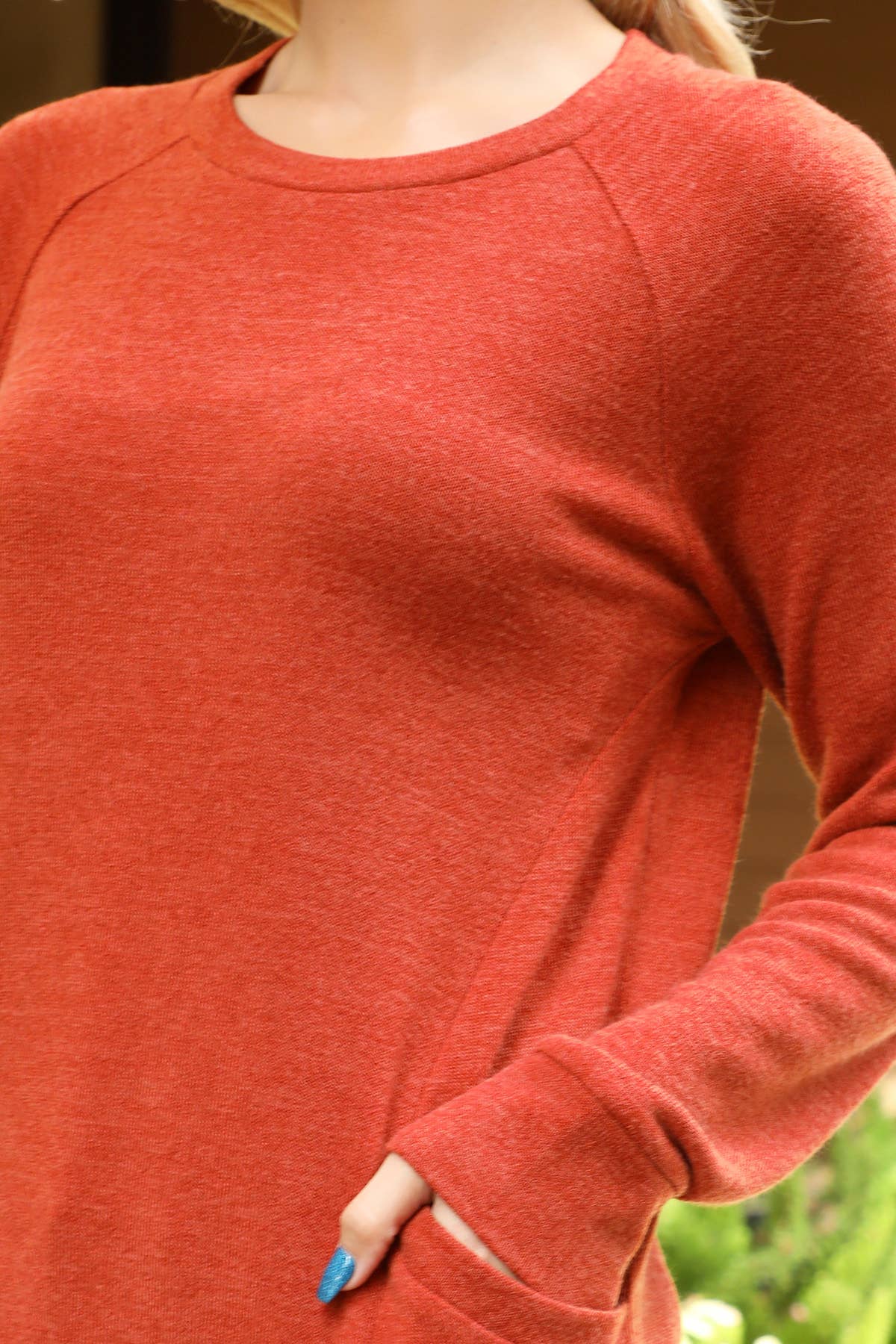 You & Me - Vente Haut en maille – femme - HAUT À MANCHES LONGUES EN TRICOT EN V YMT20078V67