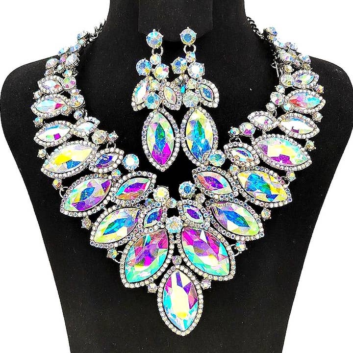 Diacly – wholesale Jewellery set – Cloud Oblong Shape Big Chunky Set7