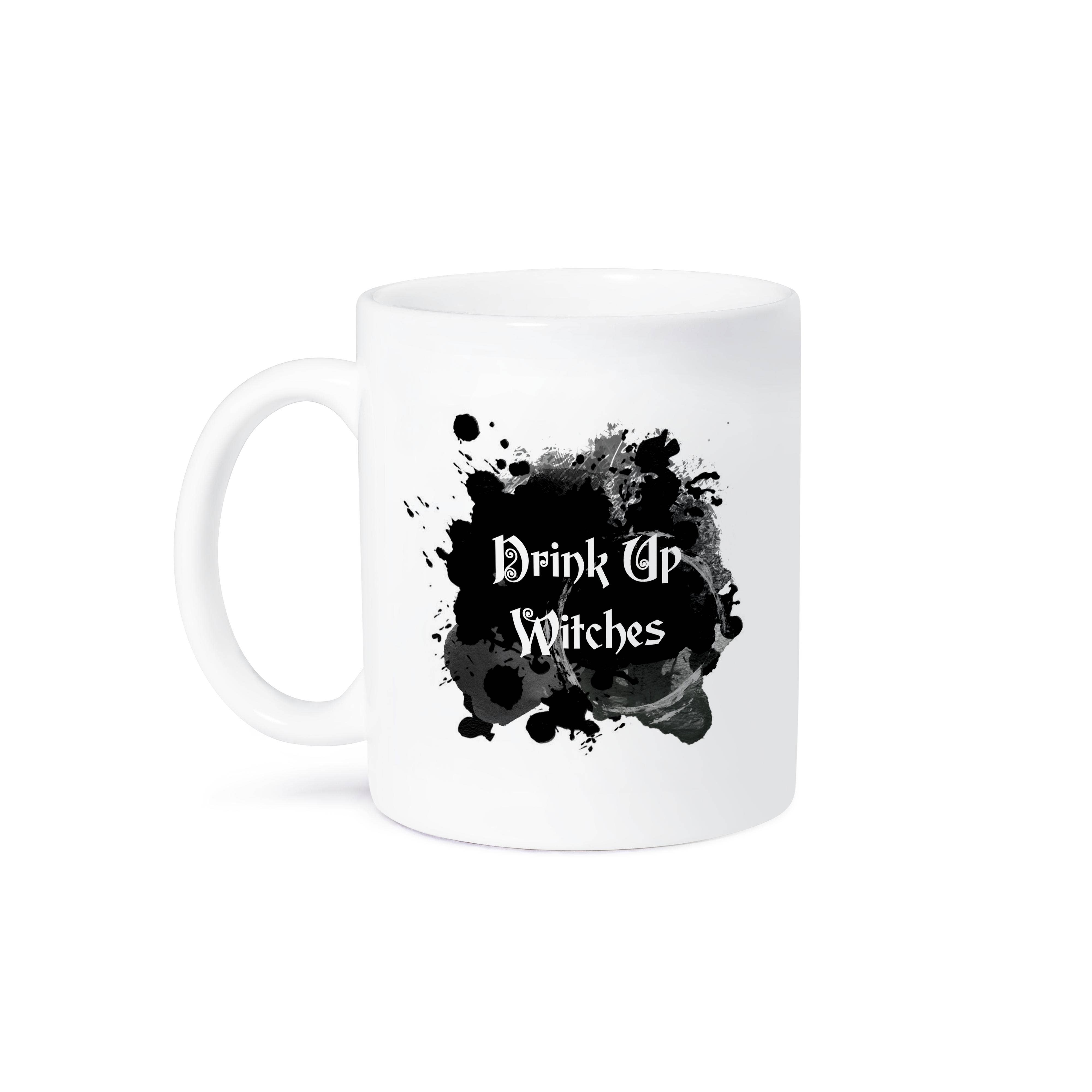 3dRose - Wholesale Coffee Mug - 3dRose, Drink Up Witches - witch brew Halloween witchs potion black ink splat, Mug8