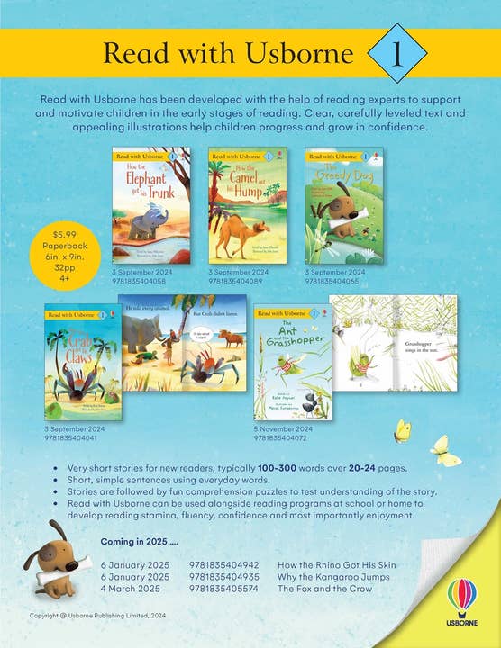 HarperCollins - Wholesale Early Reader Book (6-8) - Why The Kangaroo Jumps : Usborne1