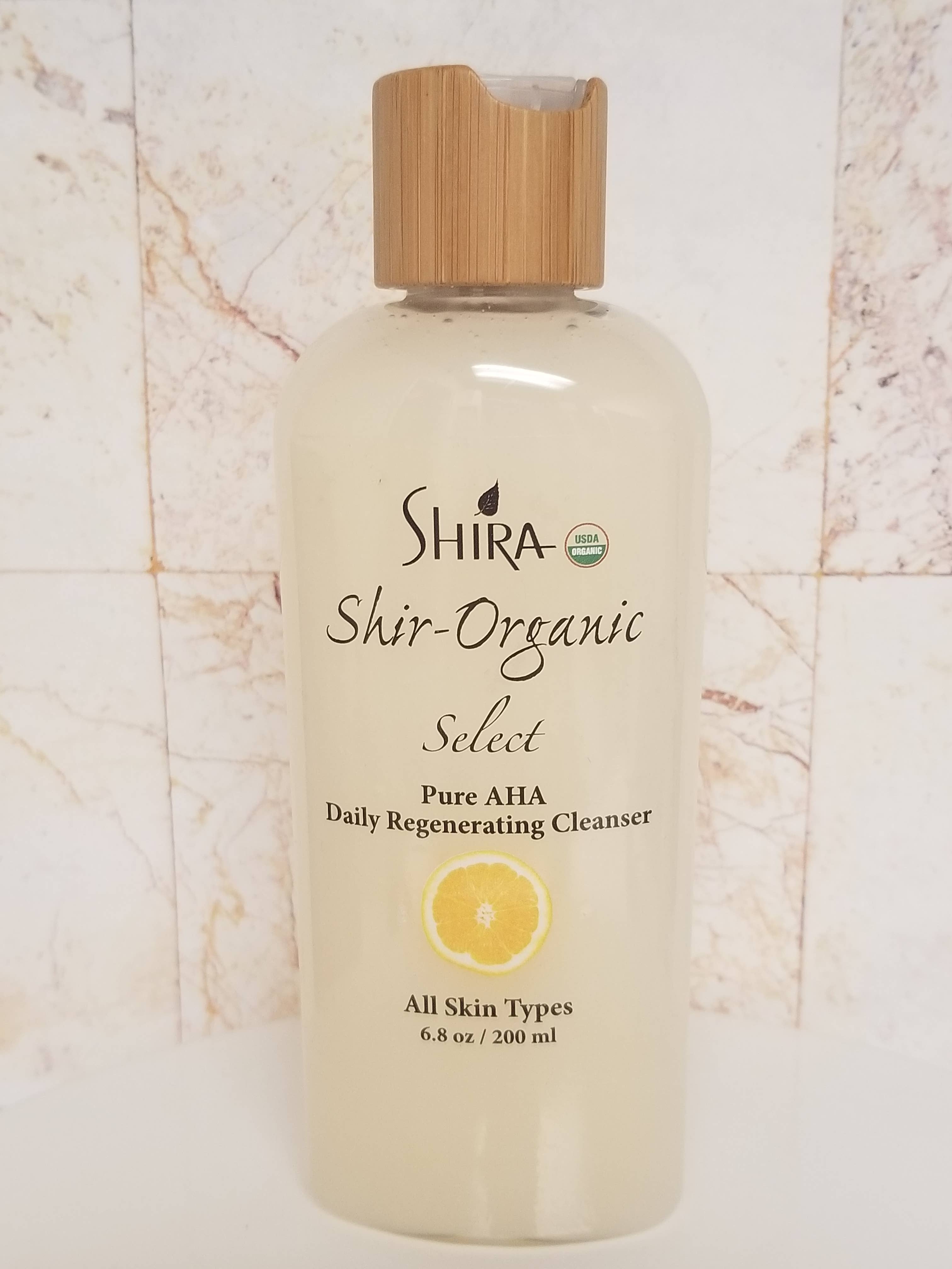 Shira Esthetics - Wholesale Facial Cleanser - Shir-Organic Select AHA Daily Regenerating Cleanser1