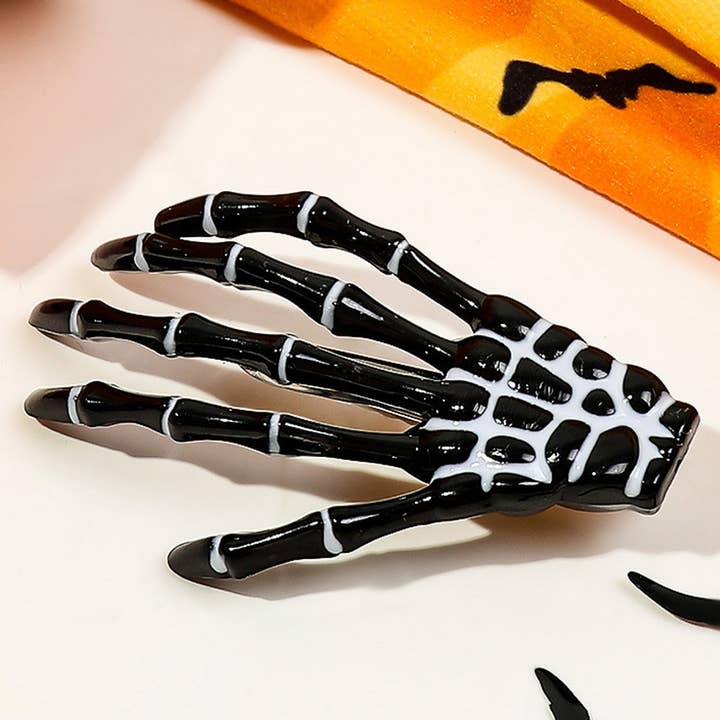 ACCITY - Wholesale Hair Clip - Women's - HALLOWEEN SKELETON HAND HAIR CLIPS,HAIR PIN_CWAHA1643
