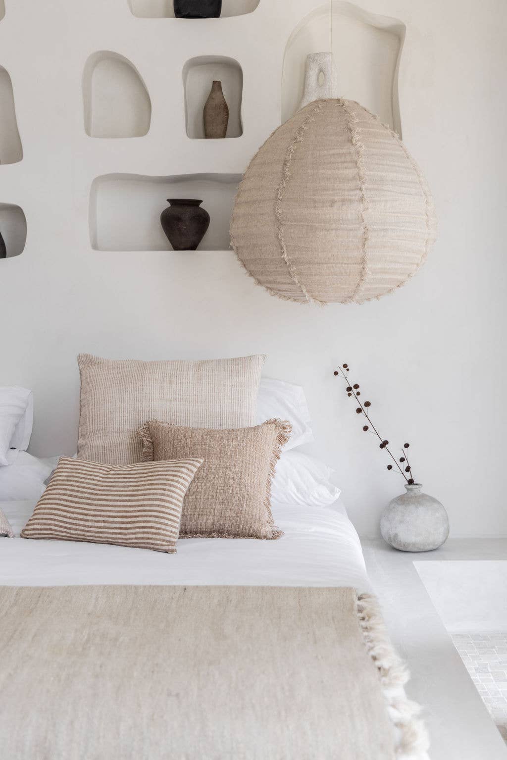 Parlour Shade in Taupe Linen for wholesale on Faire